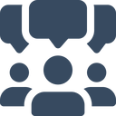 Kommunikáció ikon - barátságos és érthető kommunikáció